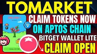 Tomarket Token Withdraw On Aptos | $TOMA Claim Bitget Wallet Lite | Tomarket Listing Price