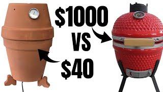 Flower Pot DIY BBQ Smoker "Kamado Style" For Under $50