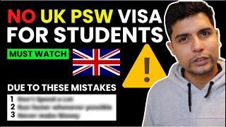 No PSW for STUDENTS if you make these MISTAKES | Student help UK