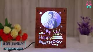 At Gift Lab Present Personalized Birthday LED Photo Lamp Frame