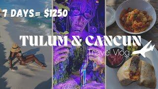 Tulum and Cancun Vlog| 7 Days in Mexico| Budget Travel| Black in Tulum event, Cenotes, Isla Mujeres