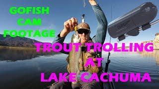 TROLLING FOR TROUT AT LAKE CACHUMA - INSANE UNDERWATER FOOTAGE