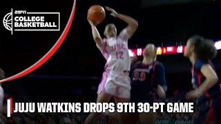 JuJu Watkins IS  THAT  GIRL  Dropping her 9th 30-PT GAME  | ESPN College Basketball