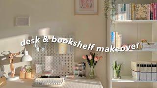 desk & bookshelf makeover 2022  | cozy and warm setup ft. grovemade