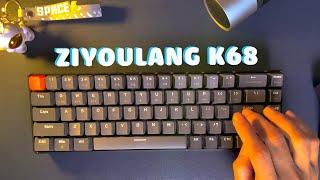 Typing Test Mechanical Keyboard Ziyoulang K68