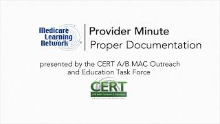 Provider Minute: The Importance of Proper Documentation