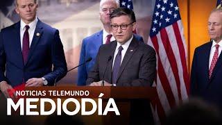 Mike Johnson enfrenta una votación que puede paralizar al Congreso por días | Noticias Telemundo