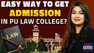 How To Get Admission in PU Law College | PU Admission 2024 Update | LLB 5 Years Admissions