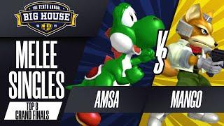 aMSa vs Mang0 - GRAND FINALS: Melee Singles Top 8 - The Big House 10 | Yoshi vs Fox