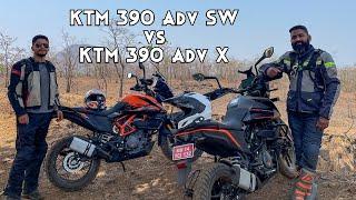 Comparing KTM 390 Adventure X with KTM 390 Adventure SW! - Ft Sarath Shenoy