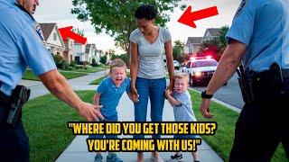 POLICEMEN ATTACKED a BLACK WOMAN with WHITE CHILDREN without REALIZING who she REALLY WAS