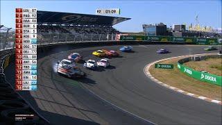 Porsche Carrera Cup Benelux 2023 big restart crash