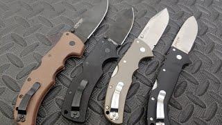 4 GREAT COLD STEEL KNIVES LEAST TO FAVORITE