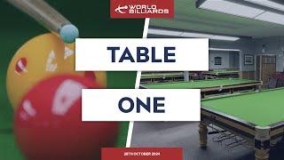 Table 1 Day Stream | 2024 World Billiards Championship