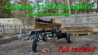 The Countyline 25 TON log splitter is PERFECT for your every day use Log Splitter!!