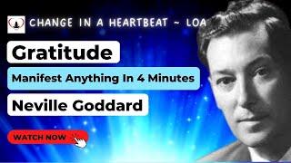 Neville Goddard Manifest Anything In 4 Minutes (Best Method) | LawOf Attraction | Gratitude
