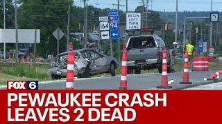 Pewaukee crash: Construction worker, woman killed | FOX6 News Milwaukee