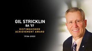 2024 Baylor University Distinguished Achievement Award: Gil Stricklin (1934–2023)