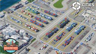 Building REALISTIC Cargo Harbor in Cities Skylines 2 | Coraline City 8