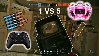 The Best CHAMPION CLUTCHES with A CONTROLLER! -Rainbow Six Siege: Console (Xbox) CHAMPION Ranked