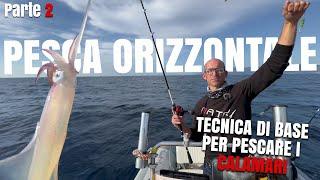 Tecnica di base per pescare i calamari - La Pesca Orizzontale