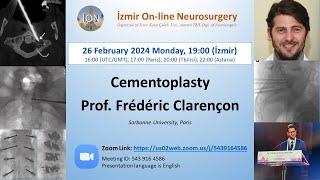 İON 423. Lecture, Clarençon: Cementoplasty 26. 02.2024