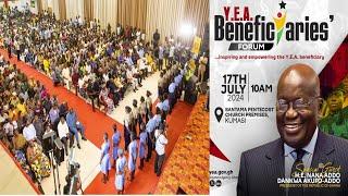 Live-Prez Nana Addo  storm Kumasi Inspiring And Empowering The Y.E.A Beneficiary
