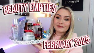 SKINCARE & BEAUTY EMPTIES FEBRUARY 2025 - PRODUCTS I USED UP THIS MONTH   | MISS BOUX