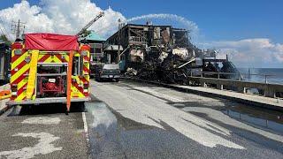 ‘Economic catastrophe’: Fire sweeps through Dock Street in Cedar Key destroying businesses