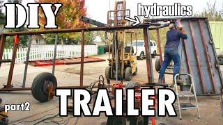 DIY 26ft Trailer build part2 | Hydraulic tail