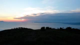 Panorama al tramonto da Monte Comune.