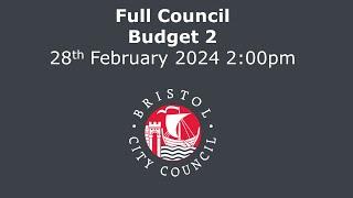 Budget Council 2, Full Council - Wednesday, 28th February, 2024 2.00 pm