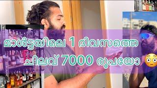 മാൾട്ടയിലെ 1 ദിവസത്തെ ചിലവ് 7000 രൂപയോ ‍| weekend expense in malta  | #shorts #weekend #malta