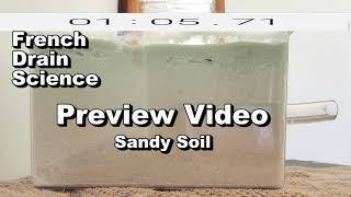 French Drain in Sandy Soil - See How it works