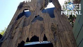 We made a Giant Mouth Entrance - Haunted House Portal