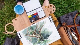 Perfect plein air watercolor setup  StablO easel test & review