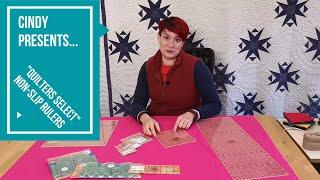 QuiltersSelect non-slip rulers at MillersQuilting - Cindy presents