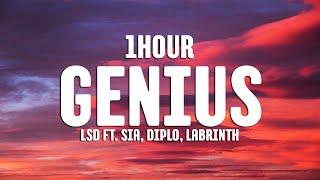 LSD - Genius (Lyrics) ft. Sia, Diplo, Labrinth [1HOUR]