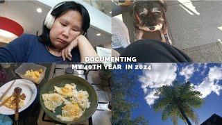 vlogging my 40th year ep.112 | i am rebelling against negative thoughts/walking doggo/cooking dinner