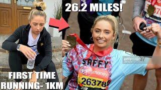 My marathon experience  How I went from not being able to run TO running the LONDON MARATHON!!