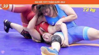 Vật nữ, Women wrestling - 72 kg - H.N Trinh - Huế & Tô Thị Ninh - Thái bình