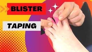 Blister taping toes heel and ball of foot | How to tape to avoid blisters | RockTape