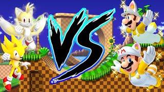 Sonic & Tails Vs Mario & Luigi