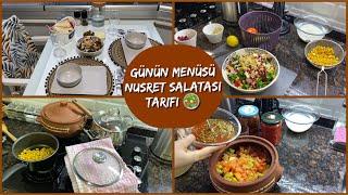 GÜNÜN MENÜSÜ #1 | SOFRA DÜZENİ | NUSRET SALATASI YAPTIM | ETLİ GÜVEÇ 