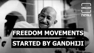 5 Major Freedom Movements Initiated By Mahatma Gandhi | English NEWJ