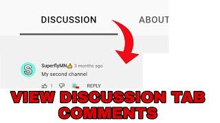 How to view Discussion Tab comments after the discussion tab has been removed