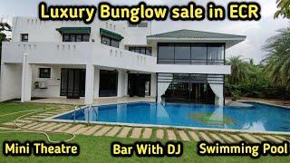 ID 805 - Luxury Bunglow sale in ECR||Injambakam||Mini Theatre||Bar||Swimming Pool||100% Safety||GYM|