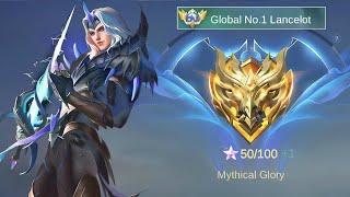 DETIK DETIK MYTHICAL GLORY! SOLO RANKED! TOP GLOBAL LANCELOT GAMEPLAY - MOBILE LEGENDS