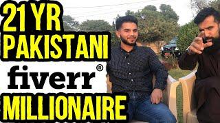 21 Yr Old Pakistani Fiverr Millionaire | 25-35 Lakhs a Month Income | Interview (BUSINESS IDEA)