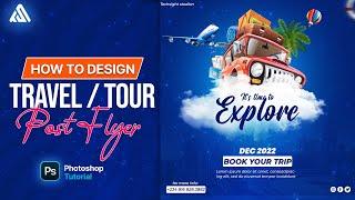 How to design Tour / Travel Poster | Photoshop Tutorial